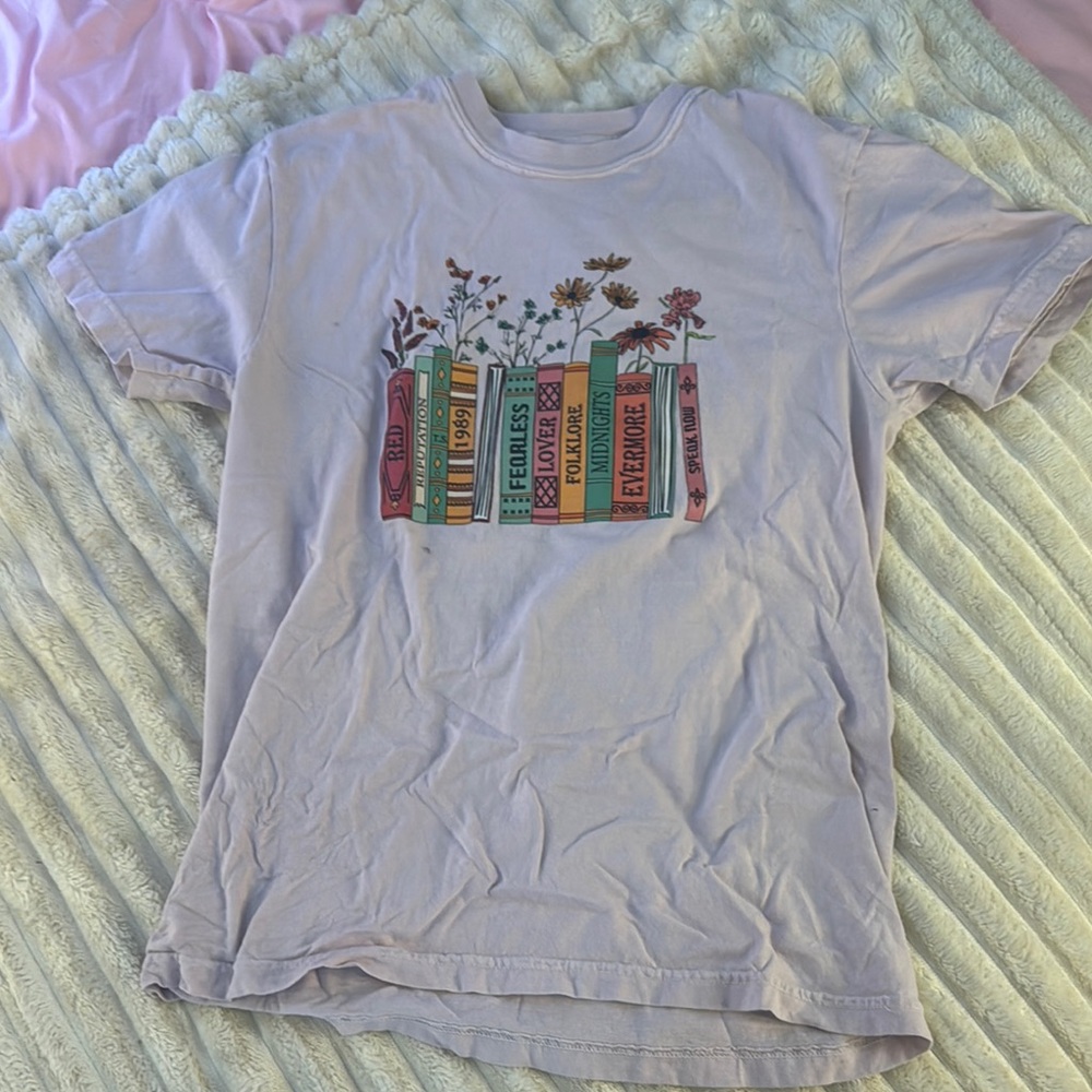 Comfort Colors Purple Short Sleeve Tee with Graphic Design